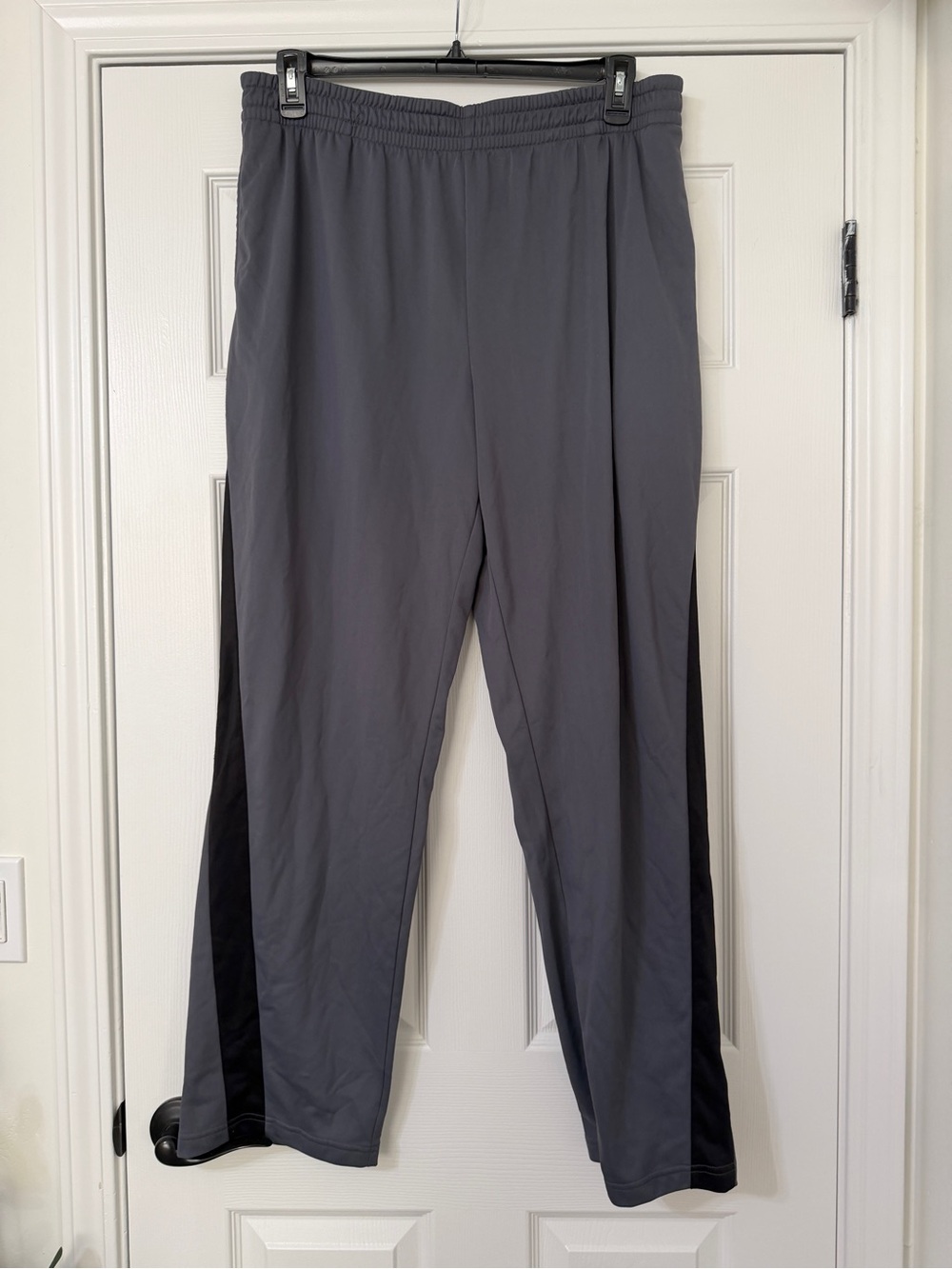 tek gear Gray Joggers with Black Side Panels